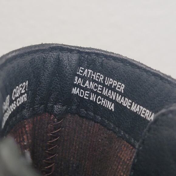 Born BOC‎ Black Booties Ankle Sz 8 Payton BR0026403 Block Heel Buckle Leather - Picture 13 of 16